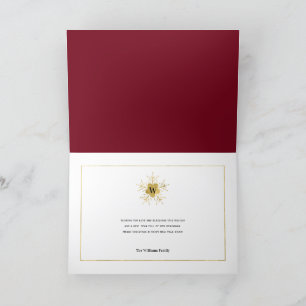 Cartes Pour Fêtes Annuelles Joyeux et lumineux, simple photo de Noël moderne H