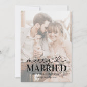 Cartes Pour Fêtes Annuelles Joyeux et marié moderne Noël (Devant)