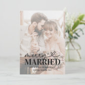 Cartes Pour Fêtes Annuelles Joyeux et marié moderne Noël (Debout devant)