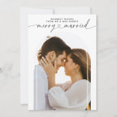 Cartes Pour Fêtes Annuelles Joyeux et marié Mr & Mrs Christmas Photo Collage (Devant)