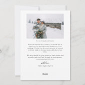 Cartes Pour Fêtes Annuelles Joyeux et marié Noël photo neuve blanc (Dos)