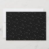 Cartes Pour Fêtes Annuelles Joyeux et marié Noir et Blanc Nouveau marié Élégan (Dos)