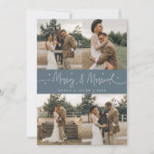 Cartes Pour Fêtes Annuelles Joyeux et marié nouvellement marié Multi Photo Ard (Devant)