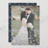 Cartes Pour Fêtes Annuelles Joyeux et mariés mariés Premier Noël (Devant / Derrière)