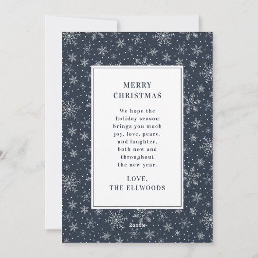 Cartes Pour Fêtes Annuelles Joyeux et mariés mariés Premier Noël (Dos)