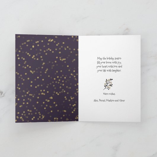 Cartes Pour Fêtes Annuelles Joyeux et masqué Noël 2020| Photo (Intérieur)