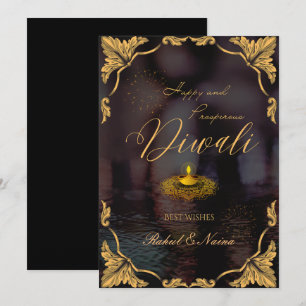 Cartes Pour Fêtes Annuelles Joyeux et prospère Diwali personnalisable