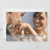 Cartes Pour Fêtes Annuelles Joyeux et très mariés (Devant)