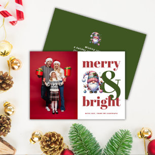 Cartes Pour Fêtes Annuelles Joyeux et vert clair photo de Noël