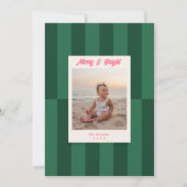 Cartes Pour Fêtes Annuelles Joyeux et vert éclatant Noël (Devant)