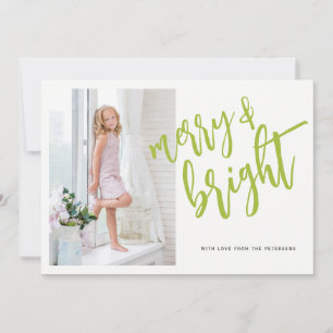 Cartes Pour Fêtes Annuelles Joyeux et vert pâle photo de Noël