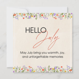 Cartes Pour Fêtes Annuelles joyeux été en juillet
