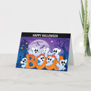 Cartes Pour Fêtes Annuelles Joyeux fantôme d'Halloween