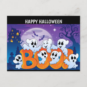 Cartes Pour Fêtes Annuelles Joyeux fantôme d'Halloween