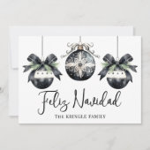 Cartes Pour Fêtes Annuelles Joyeux Feliz Navidad Noël (Devant)