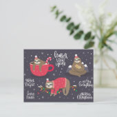 Cartes Pour Fêtes Annuelles Joyeux fentes de Noël (Debout devant)