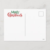 Cartes Pour Fêtes Annuelles Joyeux fentes de Noël (Dos)