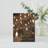 Cartes Pour Fêtes Annuelles Joyeux feu de Noël Bougies (Debout devant)