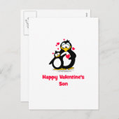 Cartes Pour Fêtes Annuelles Joyeux fils de Valentine (Devant / Derrière)