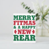 Cartes Pour Fêtes Annuelles Joyeux Fitmas (Debout devant)