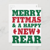 Cartes Pour Fêtes Annuelles Joyeux Fitmas (Devant / Derrière)