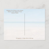 Cartes Pour Fêtes Annuelles Joyeux Floride Noël Tropical Beach and Tree (Dos)