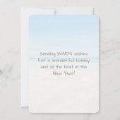 Cartes Pour Fêtes Annuelles Joyeux Floride Noël Tropical Beach and Tree (Dos)