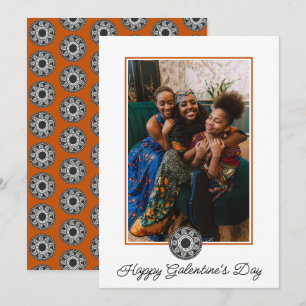 Cartes Pour Fêtes Annuelles Joyeux Galentine's Day Photo Motif africain