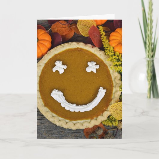 Cartes Pour Fêtes Annuelles Joyeux gâteau Citrouille de Thanksgiving (Devant)