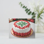 Cartes Pour Fêtes Annuelles Joyeux gâteau de Noël (Debout devant)