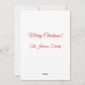 Cartes Pour Fêtes Annuelles Joyeux Globe de neige de Noël (Dos)