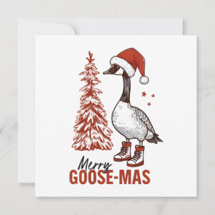Cartes Pour Fêtes Annuelles Joyeux Goose-Mas