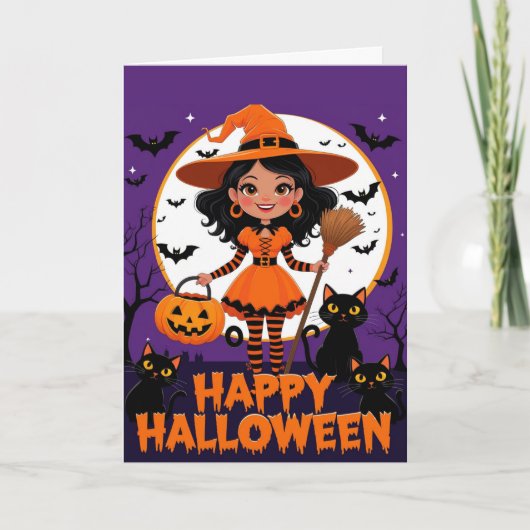 Cartes Pour Fêtes Annuelles Joyeux Halloween (Devant)