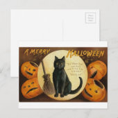 Cartes Pour Fêtes Annuelles Joyeux Halloween (Devant / Derrière)