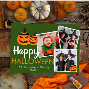 Cartes Pour Fêtes Annuelles Joyeux Halloween 3 photo jack-o-lanterne citrouill