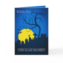 Joyeux Halloween à quiconque Cimetière Effrayant
