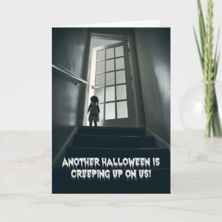 Cartes Pour Fêtes Annuelles Joyeux Halloween à quiconque poupée effrayante dan
