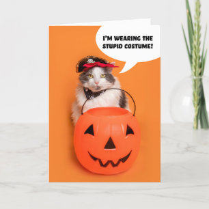 Cartes Pour Fêtes Annuelles Joyeux Halloween à tous les chats fous déguisés