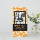 Cartes Pour Fêtes Annuelles Joyeux Halloween | CITROUILLE (Debout devant)