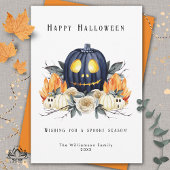 Cartes Pour Fêtes Annuelles Joyeux Halloween Citrouilles de Samhain effrayante
