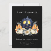 Cartes Pour Fêtes Annuelles Joyeux Halloween Citrouilles de Samhain Ensorcelan (Devant)