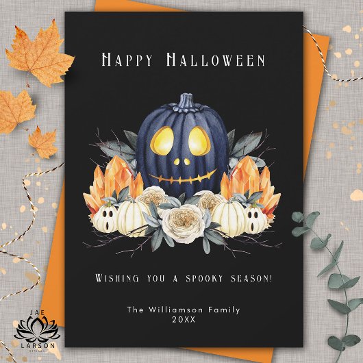 Cartes Pour Fêtes Annuelles Joyeux Halloween Citrouilles de Samhain Ensorcelan