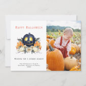 Cartes Pour Fêtes Annuelles Joyeux Halloween cristaux Citrouilles Éffrayants P (Devant)