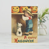 CARTES POUR FÊTES ANNUELLES JOYEUX HALLOWEEN DESIGN DE SALUTATION (Debout devant)