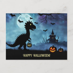 Cartes Pour Fêtes Annuelles Joyeux Halloween Dinosaure Cute