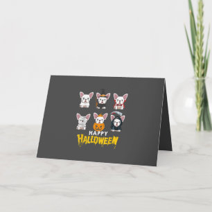 Cartes Pour Fêtes Annuelles Joyeux Halloween Drôles de chiens Costume Mignon B