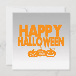 Cartes Pour Fêtes Annuelles Joyeux Halloween Jack O Lantern Trick or Treat