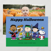 Cartes Pour Fêtes Annuelles Joyeux Halloween | La Bande de Fantômes (Devant / Derrière)