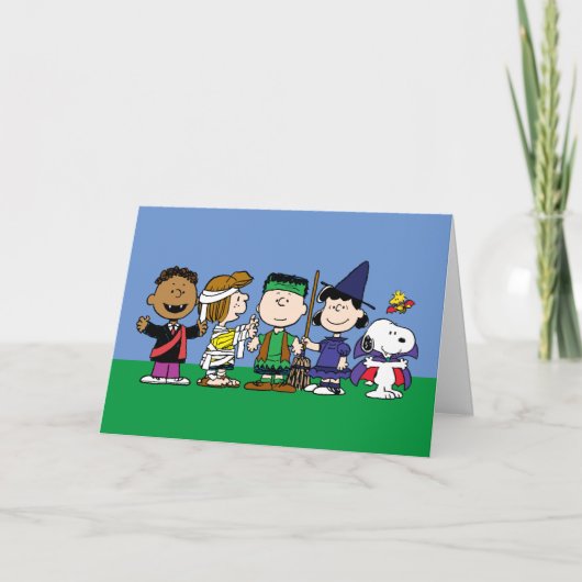 Cartes Pour Fêtes Annuelles Joyeux Halloween | La Bande des Fantômes (Devant)