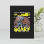 Cartes Pour Fêtes Annuelles Joyeux Halloween Mangez Buvez Et Soyez Effrayant C (Debout devant)